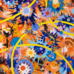 The Way in is the Way Out, (O'ahu 'o'o, after Keulemans), 2024, 40 x 30 inches, acrylic on canvas, 2024.