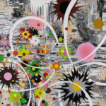 Tropic of Cancer, (greater spotted eagle), 2025, 26 x 26 inches, acrylic on canvas.